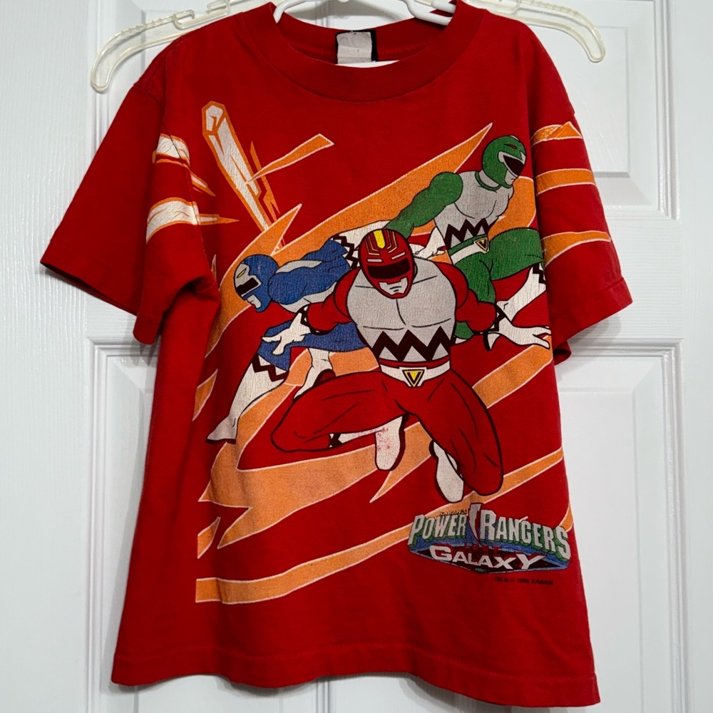 Vintage 1999 Kids Power Rangers shirt  6 7 8